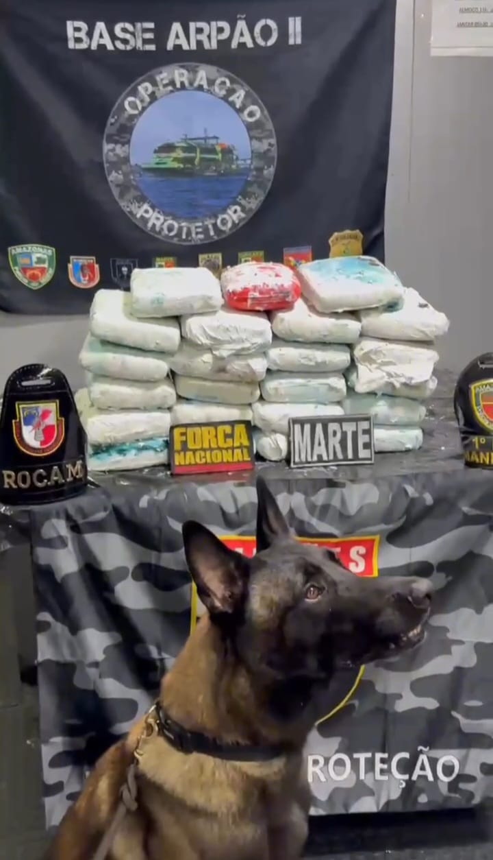 ​Polícia Militar do Amazonas apreende mais de 34 quilos de drogas em embarcação oriunda de Tabatinga