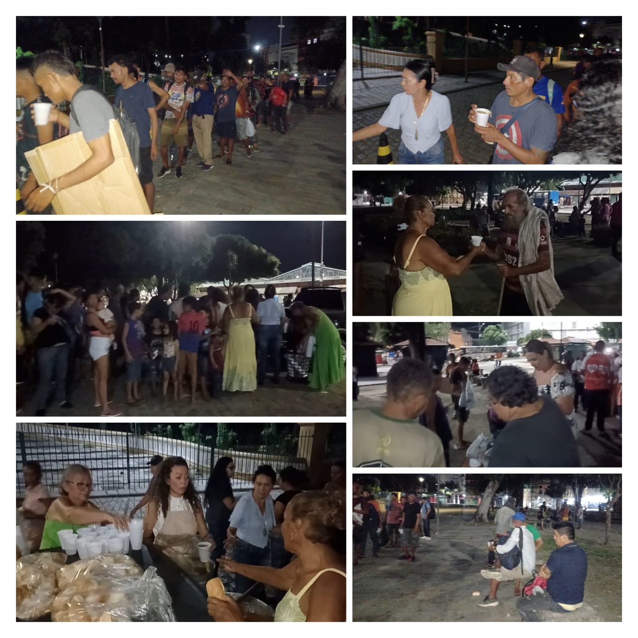 Projeto Sopa Fraterna “Albergue em Casa” leva alimento e solidariedade a pessoas em situação de rua, em Manaus.